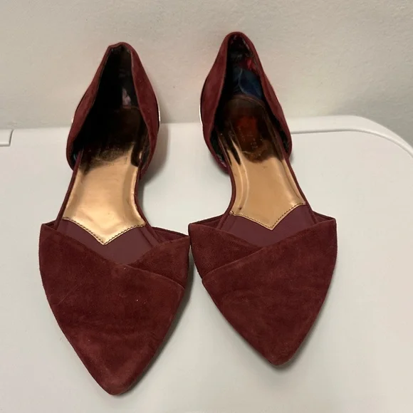 Ted Baker London Burgundy Flats, very comfortable flats. Pre-Owned, Size : 8 - Picture 10 of 10